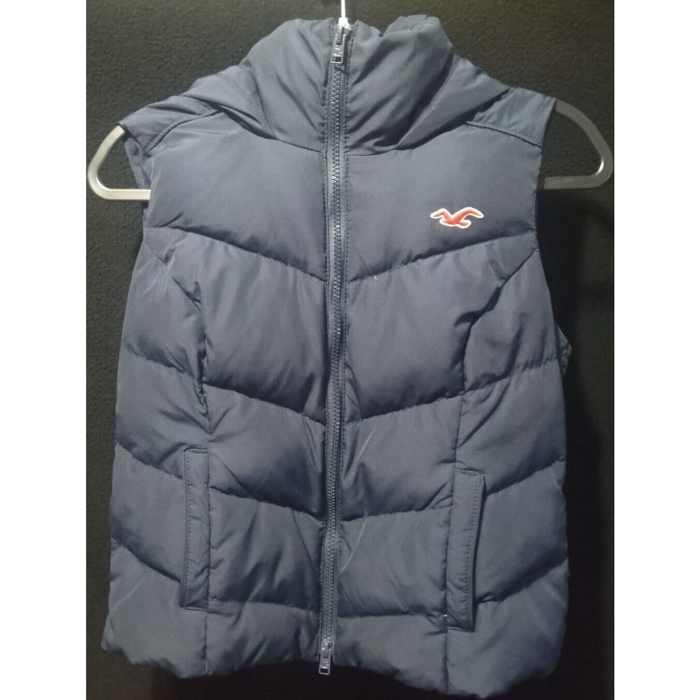 Hollister kids puffer vest size small